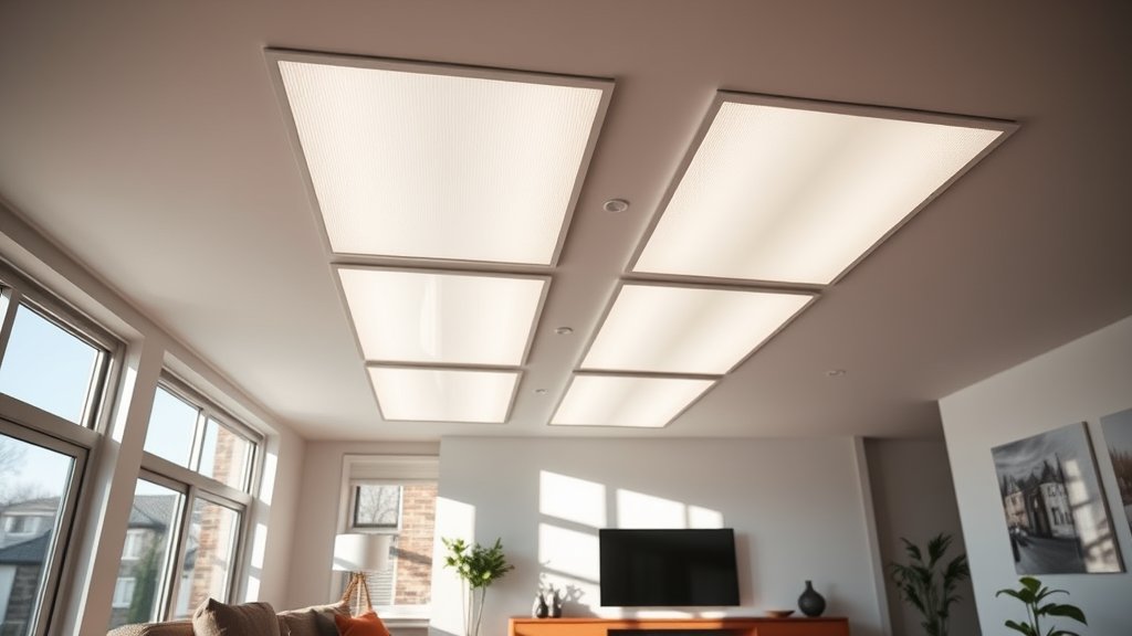Infrarood verwarmingspanelen aan het plafond: comfort en gemak
